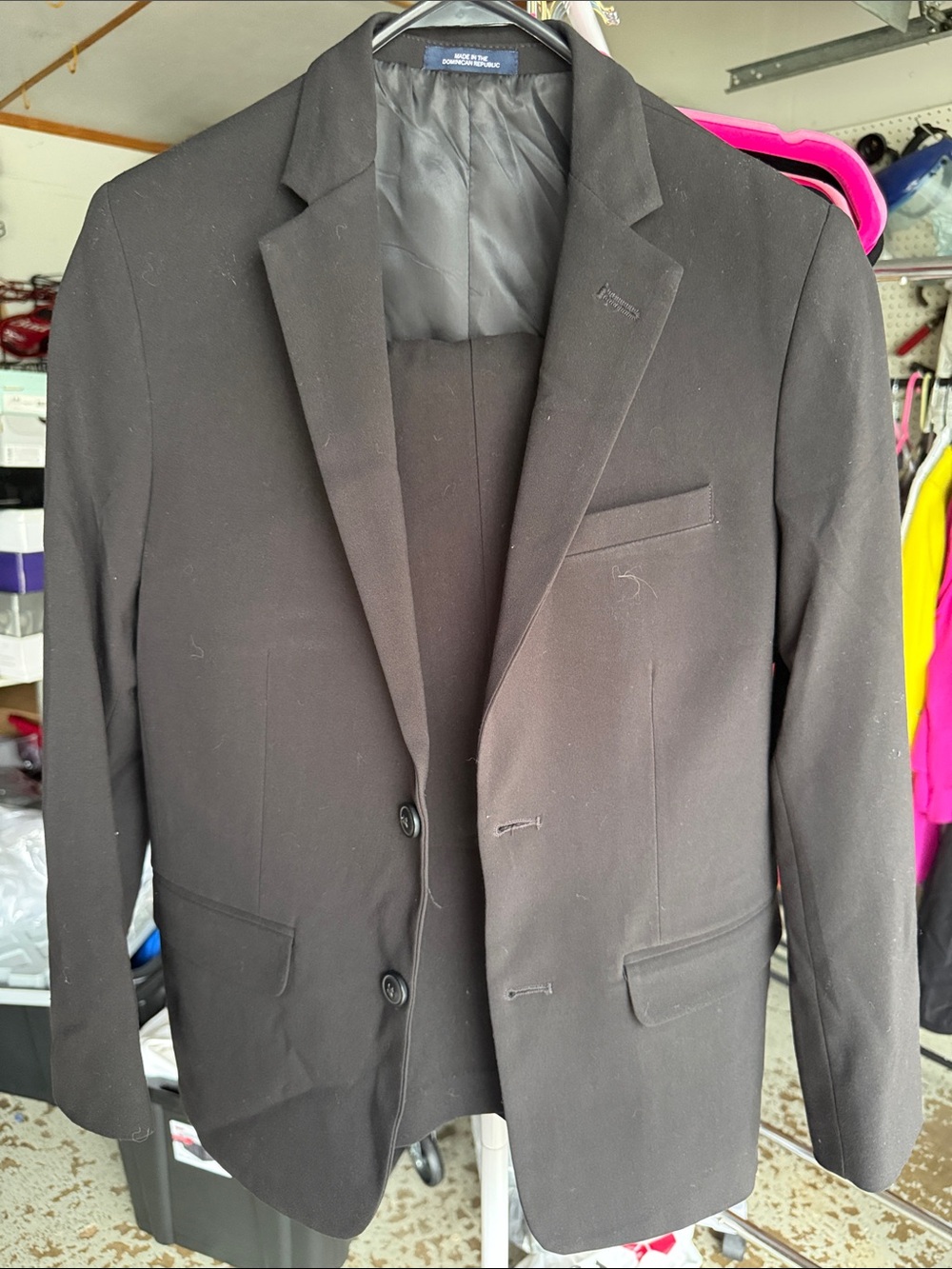 Chaps boy's Black Two-Button Sport suit